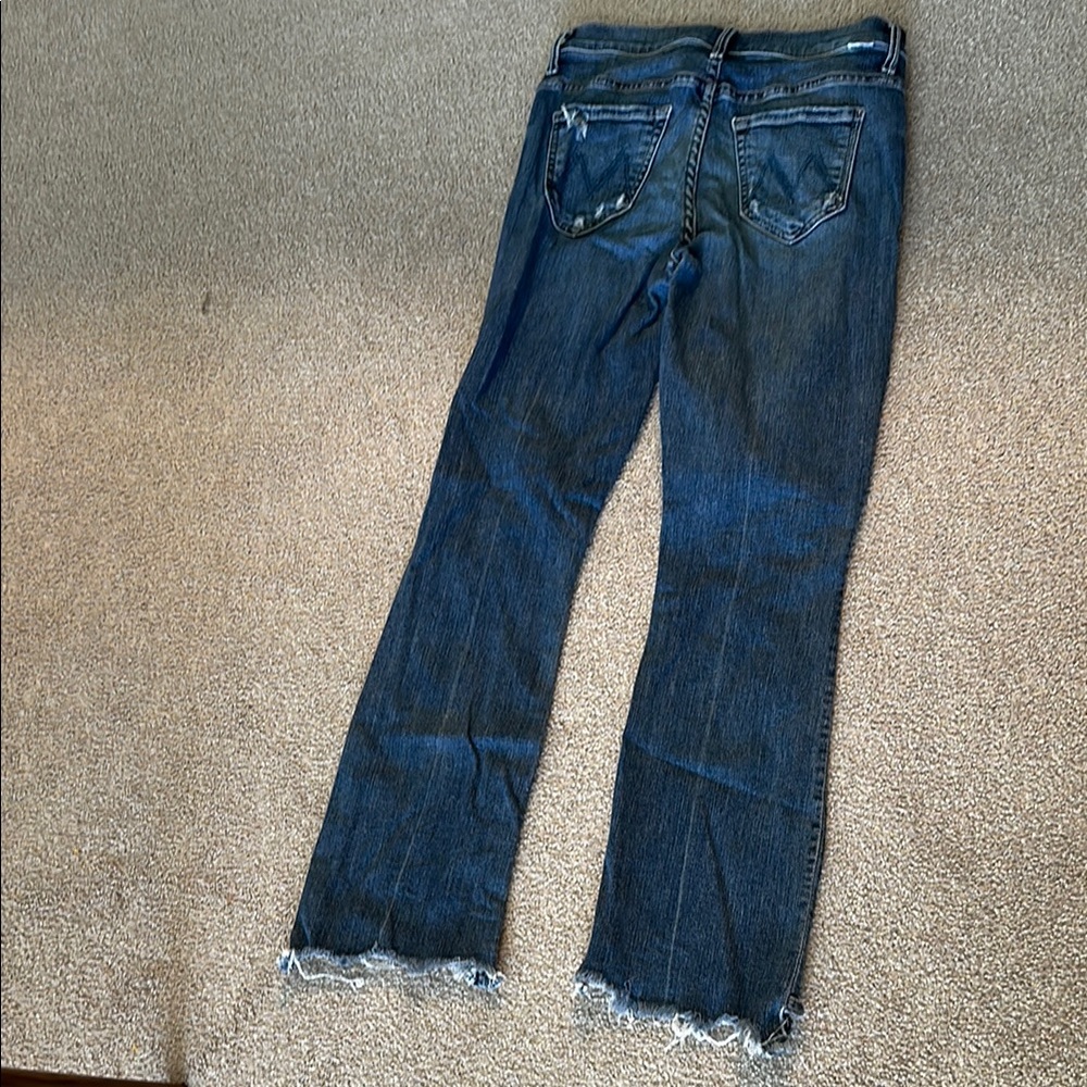 Mother Blue Denim Women's Jeans the insider crop